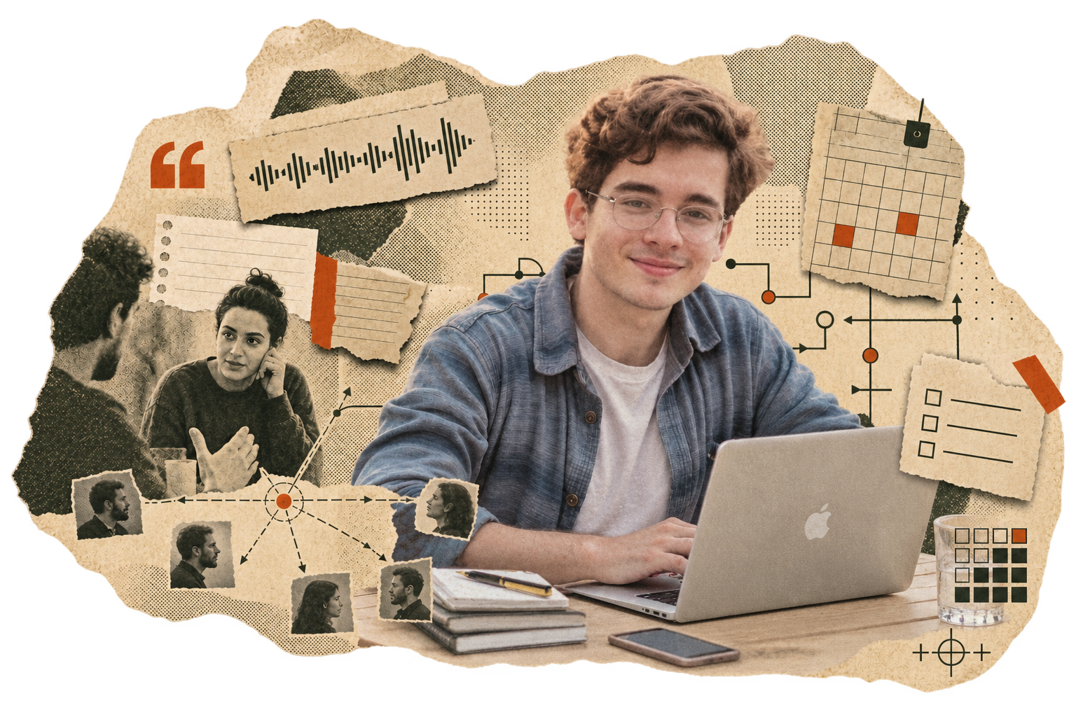 Fernando Martí en un collage editorial de comunicación, comunidad y automatización